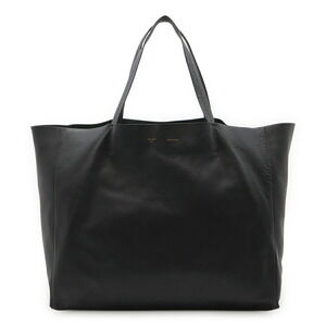 Celine Horizontal Cabas Tote Bag Shoulder Leather Gray